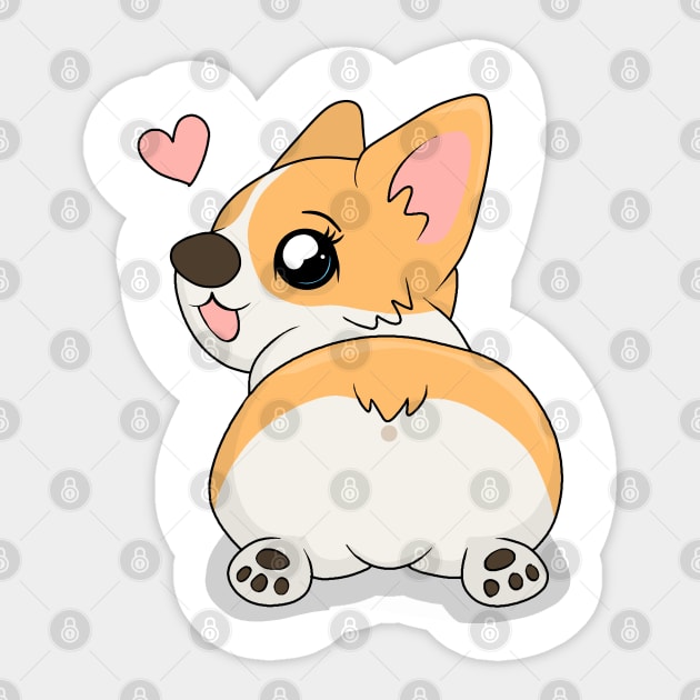 Cute Corgi Sticker by valentinahramov